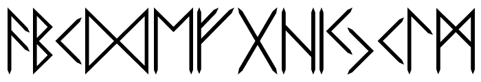 Elder-Futhark Font LOWERCASE