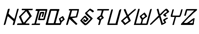 Elder Magic Italic Font LOWERCASE