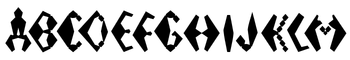 Electrack Sharp Font UPPERCASE