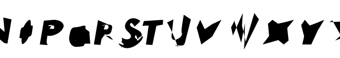 Electrical Snow Extended Oblique Font UPPERCASE