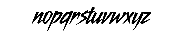 Electro Garden Font LOWERCASE