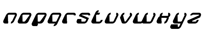 ElectroMagnet-Italic Font LOWERCASE