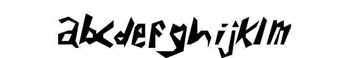 Electrode Font LOWERCASE