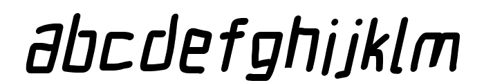 Electronic ExtraBlack Italic Font LOWERCASE
