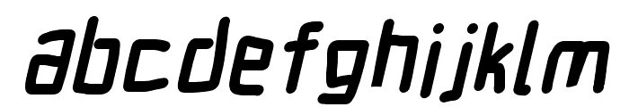 Electronic ExtraHeavy Italic Font LOWERCASE