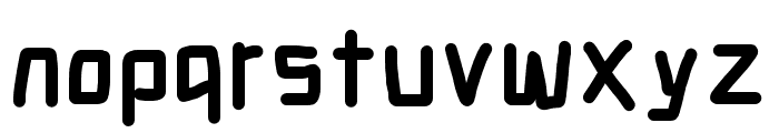 Electronic ExtraHeavy Font LOWERCASE