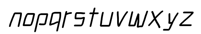 Electronic Italic Font LOWERCASE