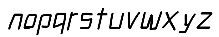 Electronic SemiBold Italic Font LOWERCASE