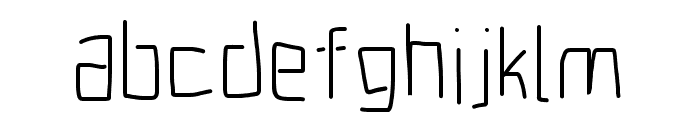 Electronic SemiLight Font LOWERCASE