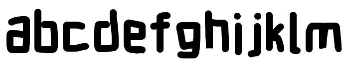 Electronic SuperThick Font LOWERCASE