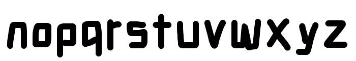 Electronic SuperThick Font LOWERCASE