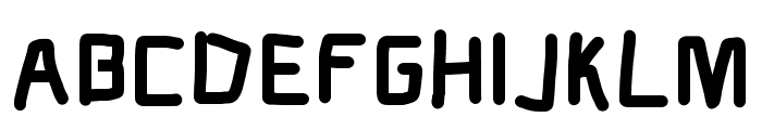 Electronic Thick Font UPPERCASE