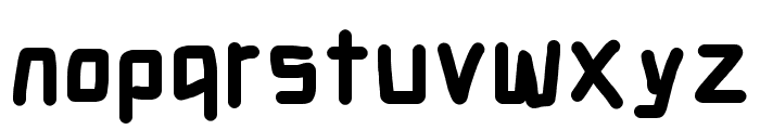 Electronic Thick Font LOWERCASE