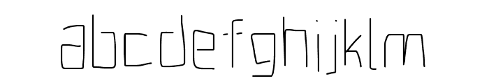 Electronic Thin Font LOWERCASE