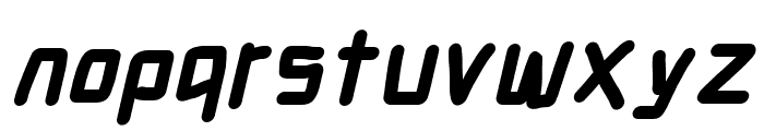 Electronic Titanium Italic Font LOWERCASE