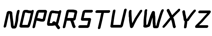 Electronic UltraBlack Italic Font UPPERCASE