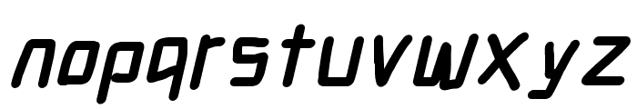 Electronic UltraBlack Italic Font LOWERCASE