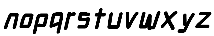 Electronic UltraHeavy Italic Font LOWERCASE
