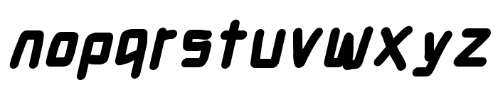Electronic UltraThick Italic Font LOWERCASE