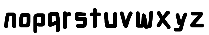 Electronic UltraThick Font LOWERCASE
