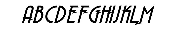 Electrorocket Italic Font UPPERCASE
