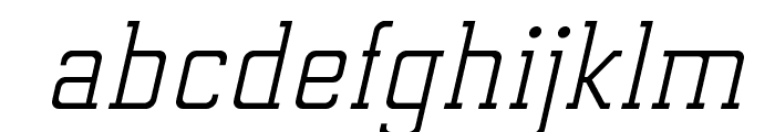 ElectrumADFExp-Oblique Font LOWERCASE