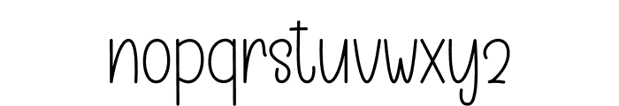 Elegant Background Font LOWERCASE