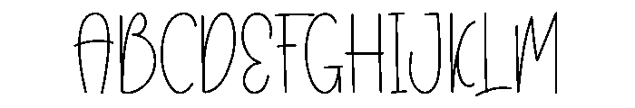 Elegant Handwriting Font UPPERCASE