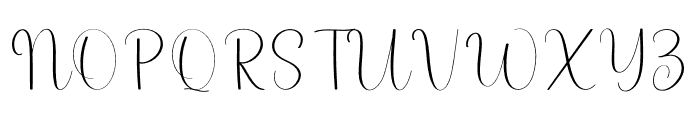 Elegant Wedding Font UPPERCASE