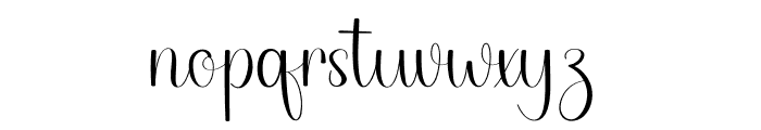 Elegant Wedding Font LOWERCASE