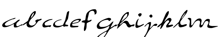 Elegant hand Script Font LOWERCASE