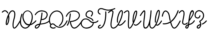 Elegant Font UPPERCASE