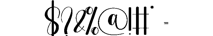 Elegant2 Font OTHER CHARS