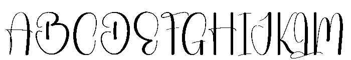 Elegant2 Font UPPERCASE