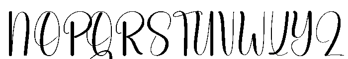 Elegant2 Font UPPERCASE