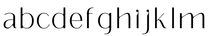 Eleganto Sans Thin Font LOWERCASE