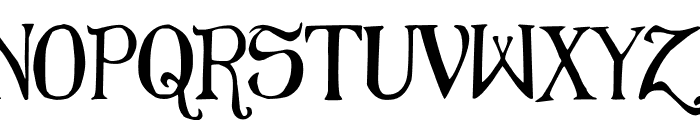 Elementary Gothic Scaled Font UPPERCASE