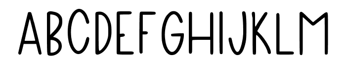 Elementary Regular Font UPPERCASE