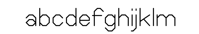 Elgethy Square Font LOWERCASE