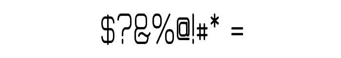 Elgethy Upper Bold Condensed Font OTHER CHARS