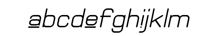 Elgethy Upper Bold Oblique Font LOWERCASE