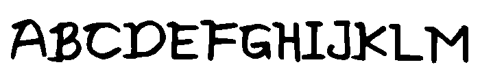 ElicLovesBiscuit Font UPPERCASE