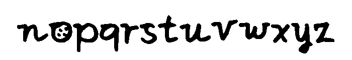 ElicLovesBiscuit Font LOWERCASE