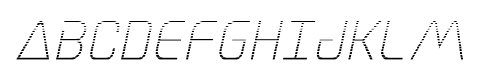 Elite Danger Gradient Italic Font UPPERCASE