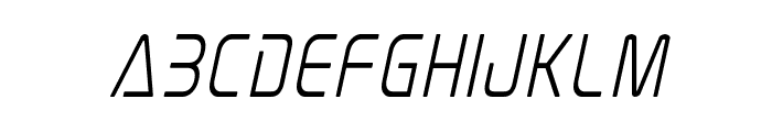 Elite Danger Semi-Bold Condensed Italic Font LOWERCASE