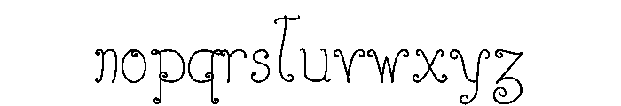 Elizabeth Ruelas Font LOWERCASE