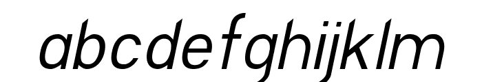 EllipticaLightItalic Font LOWERCASE