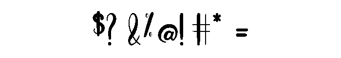 Elly Demo Regular Font OTHER CHARS