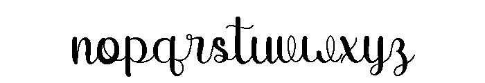 Elly Demo Regular Font LOWERCASE