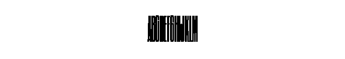 Elong Max High Font UPPERCASE
